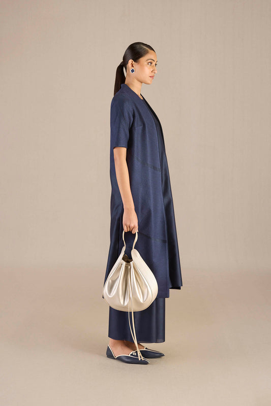 Faux Lether Haya Bucket Bag – Metallics