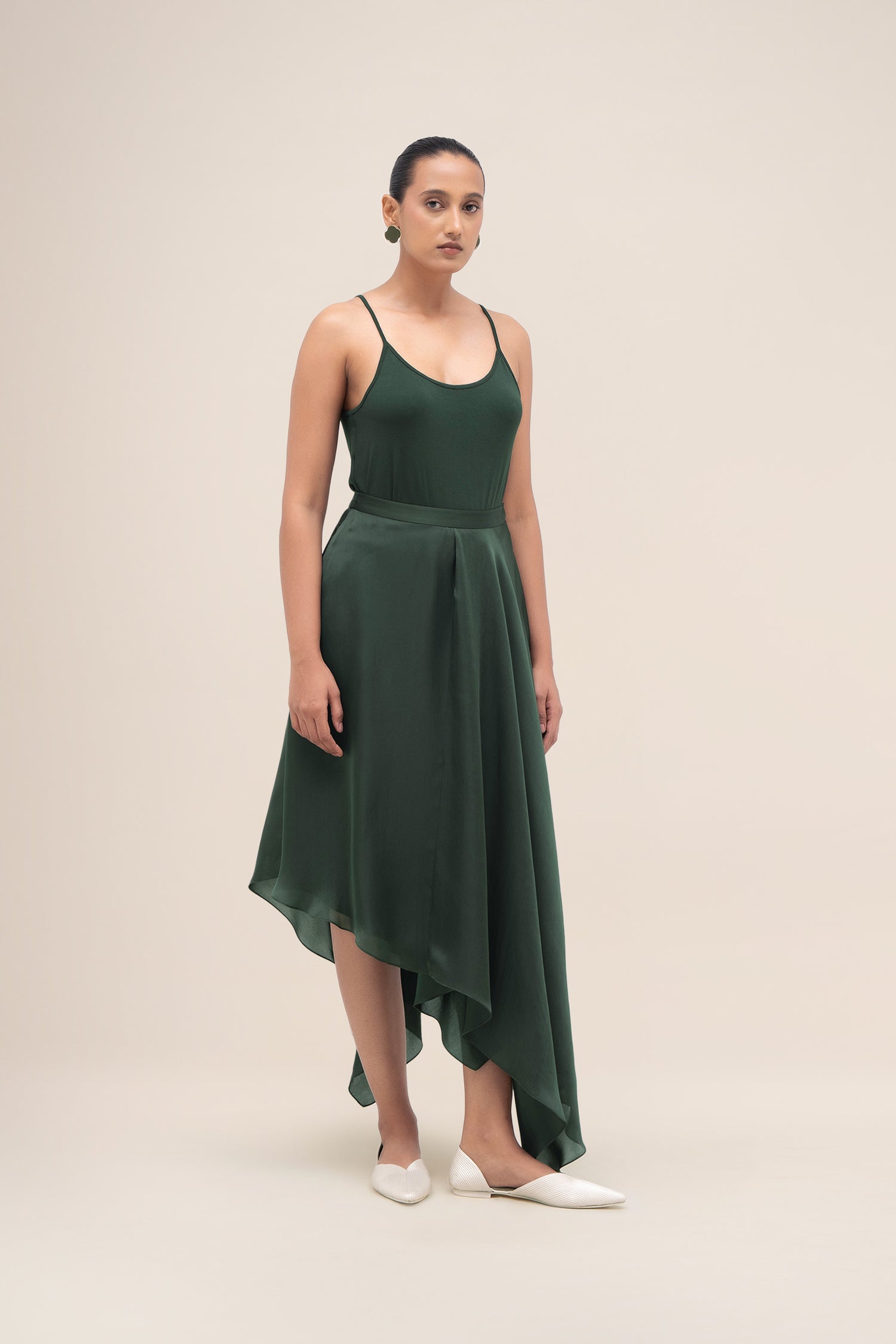  Organza Rysa Skirt – Green