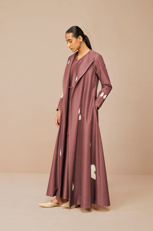 Chanderi Azar Jacket Set – Red