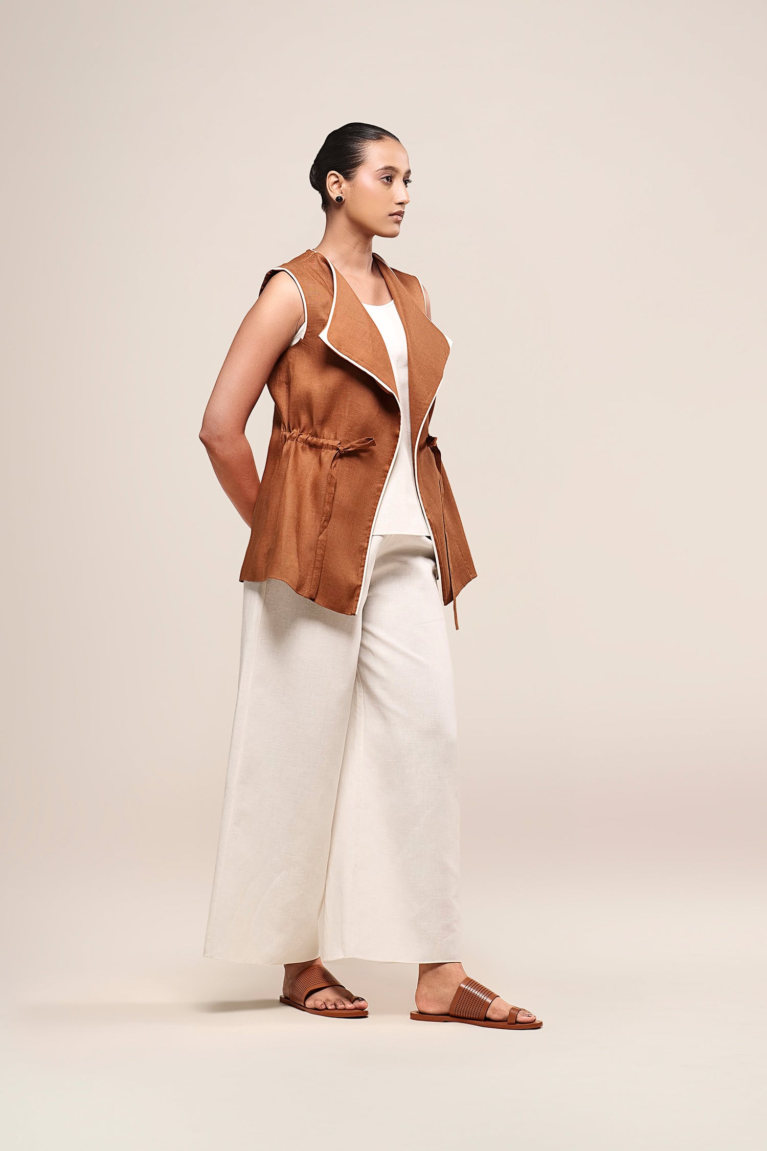  Linen Elmira Jacket – Beige