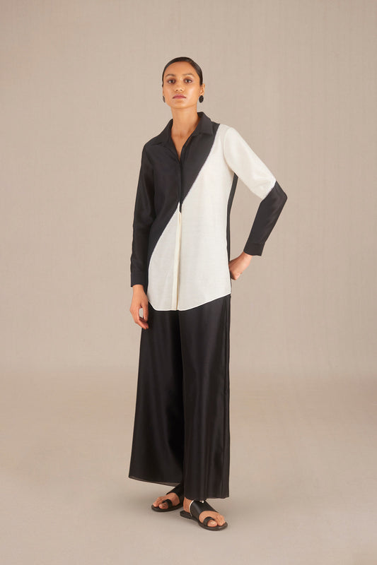 Chanderi Ania Shirt – Black