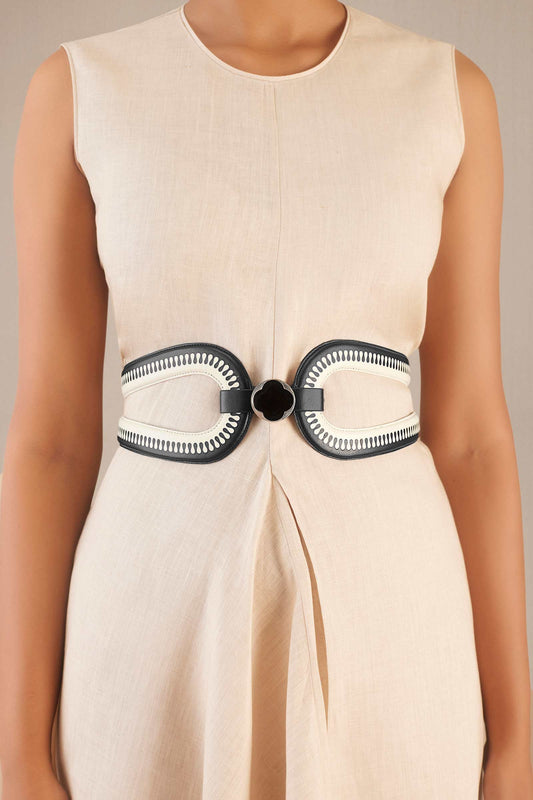 Glamorstar Corset Belt for Women Lace-up Leather Elastic Belts for