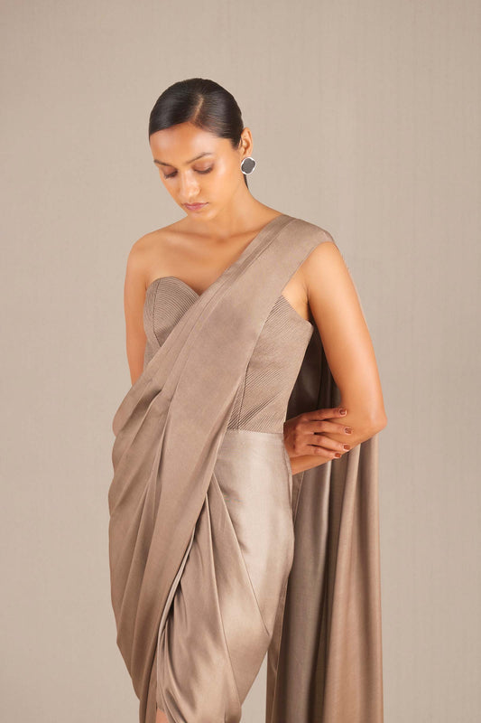 Other Lila Saree – Beige