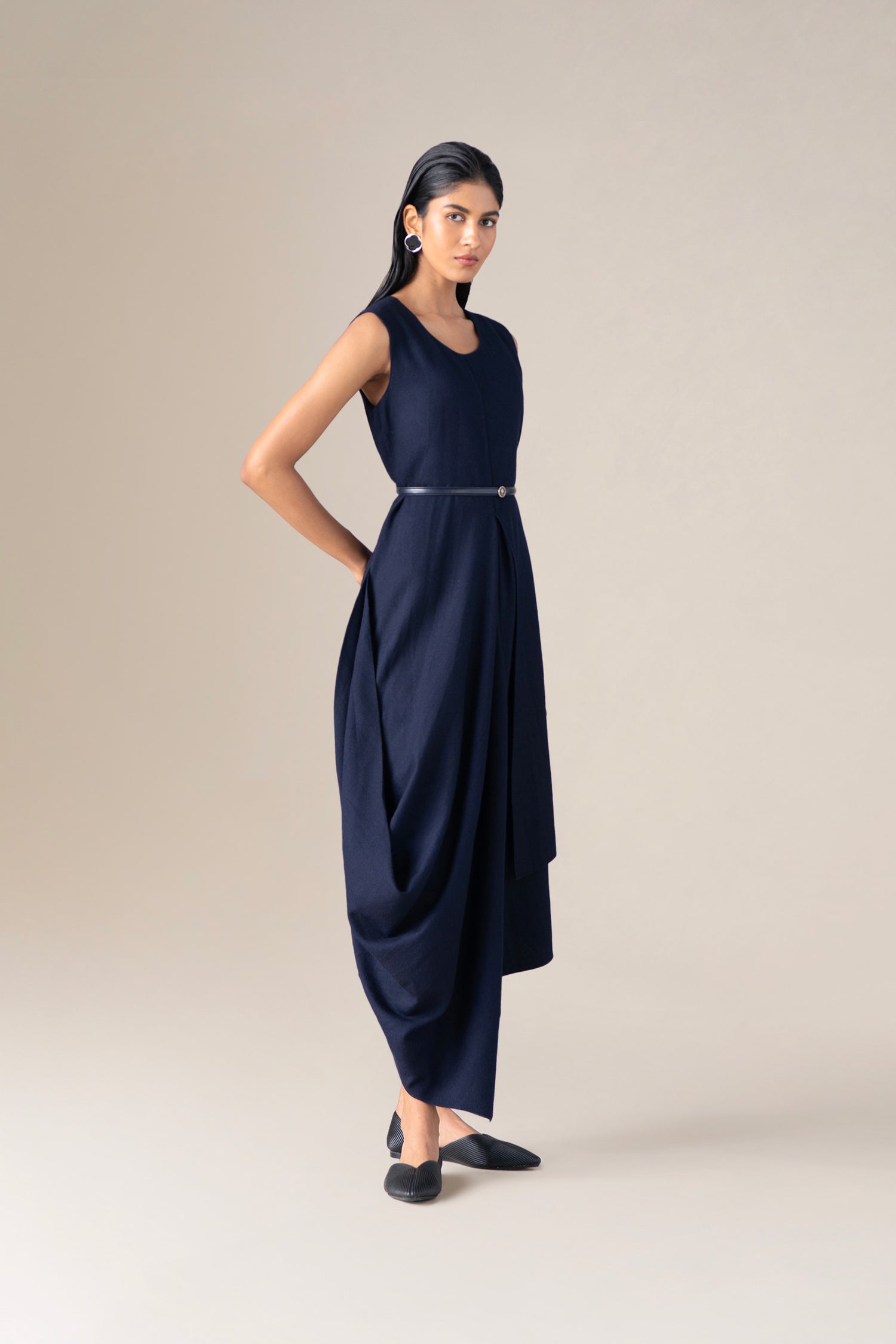  Wool Arzu Dress – Blue