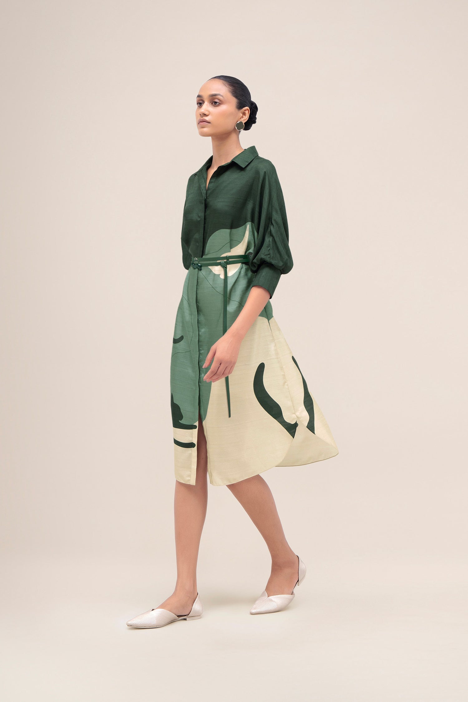  Silk Lina Dress – Green