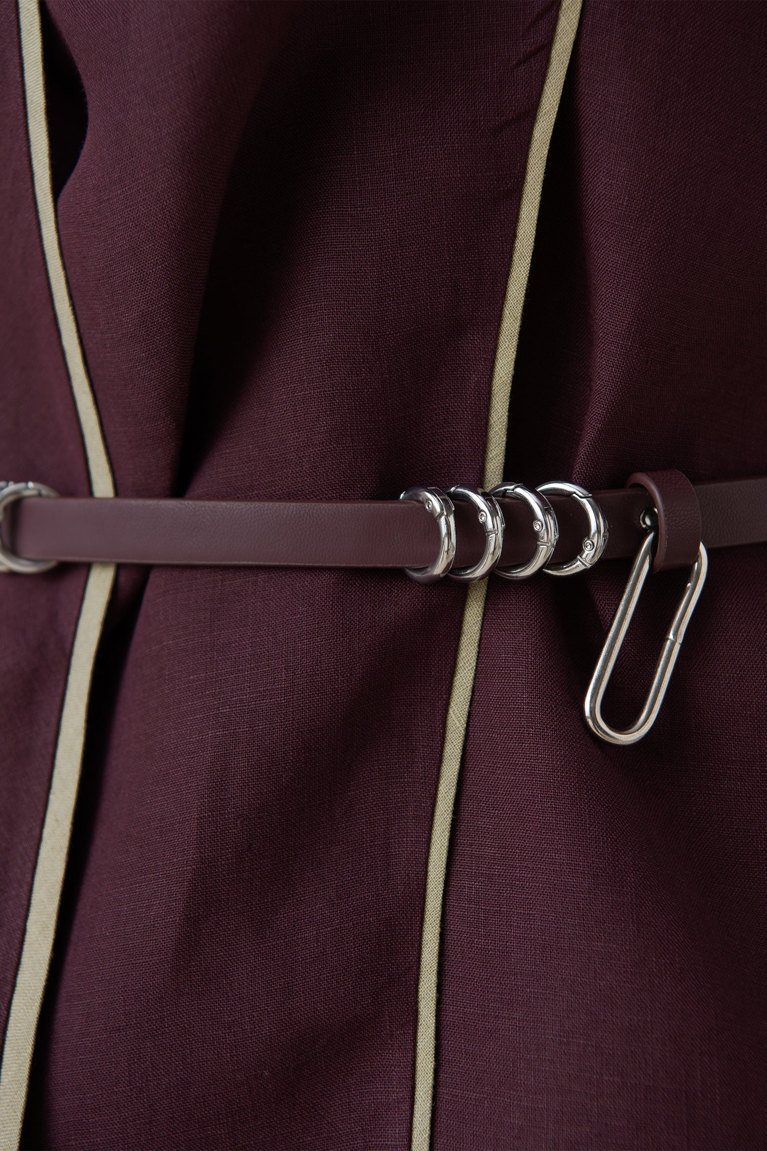  Linen Dilnami Top Set – Red