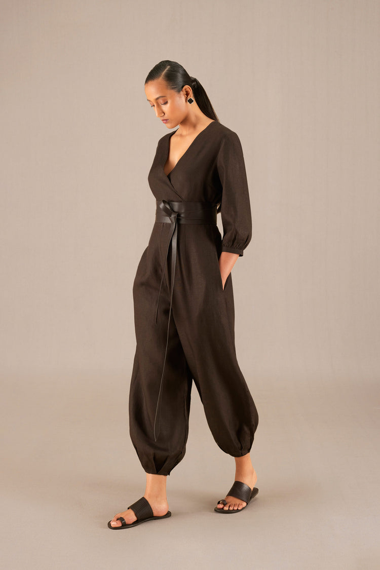 Alfa Jumpsuit - Dark Brown 