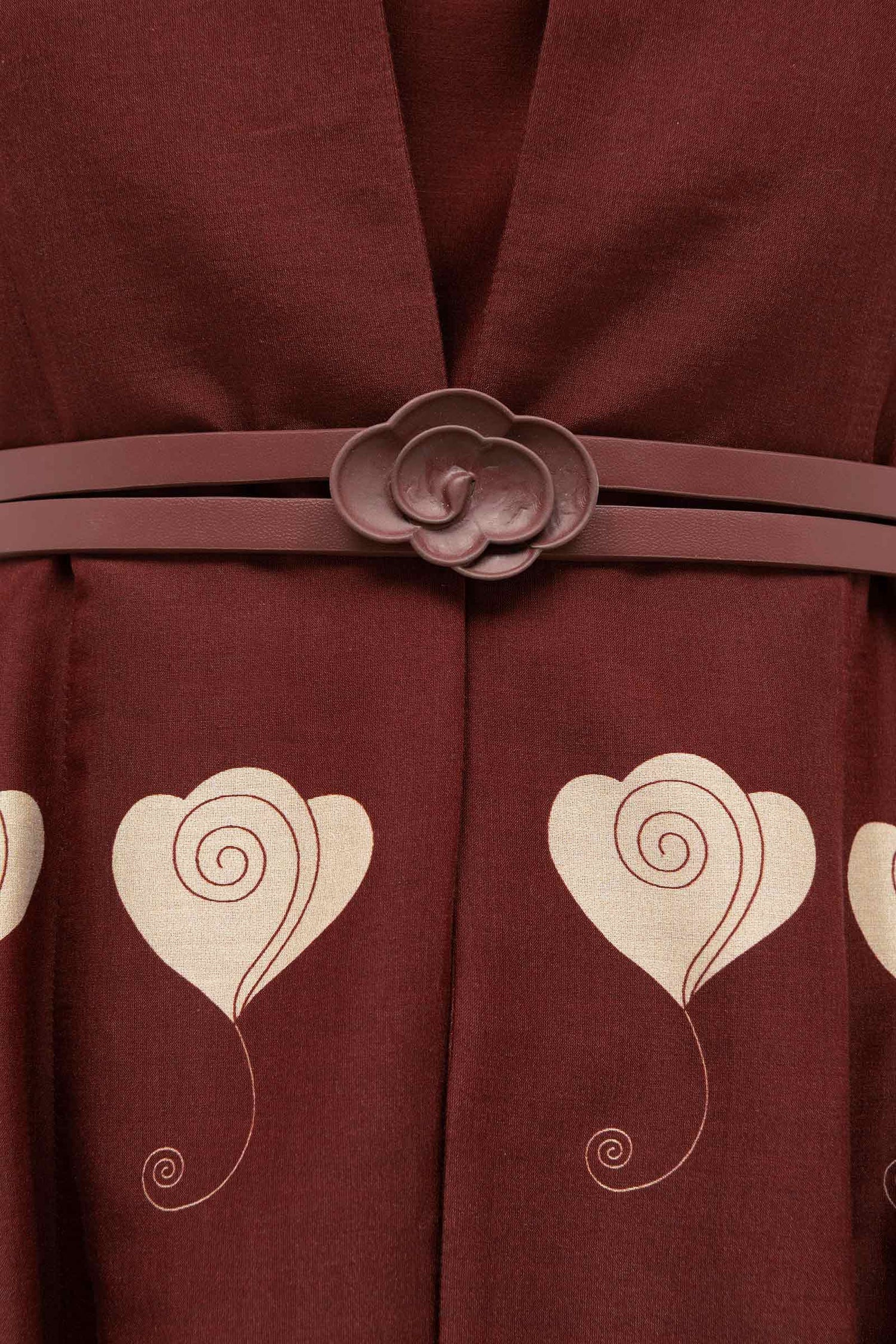  Chanderi Inara Abaya Set – Red