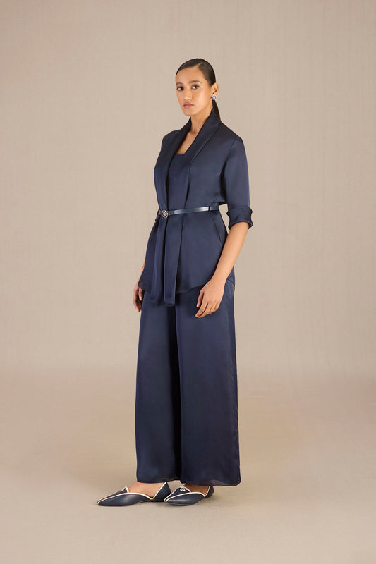 Organza Mana Throw Set – Blue