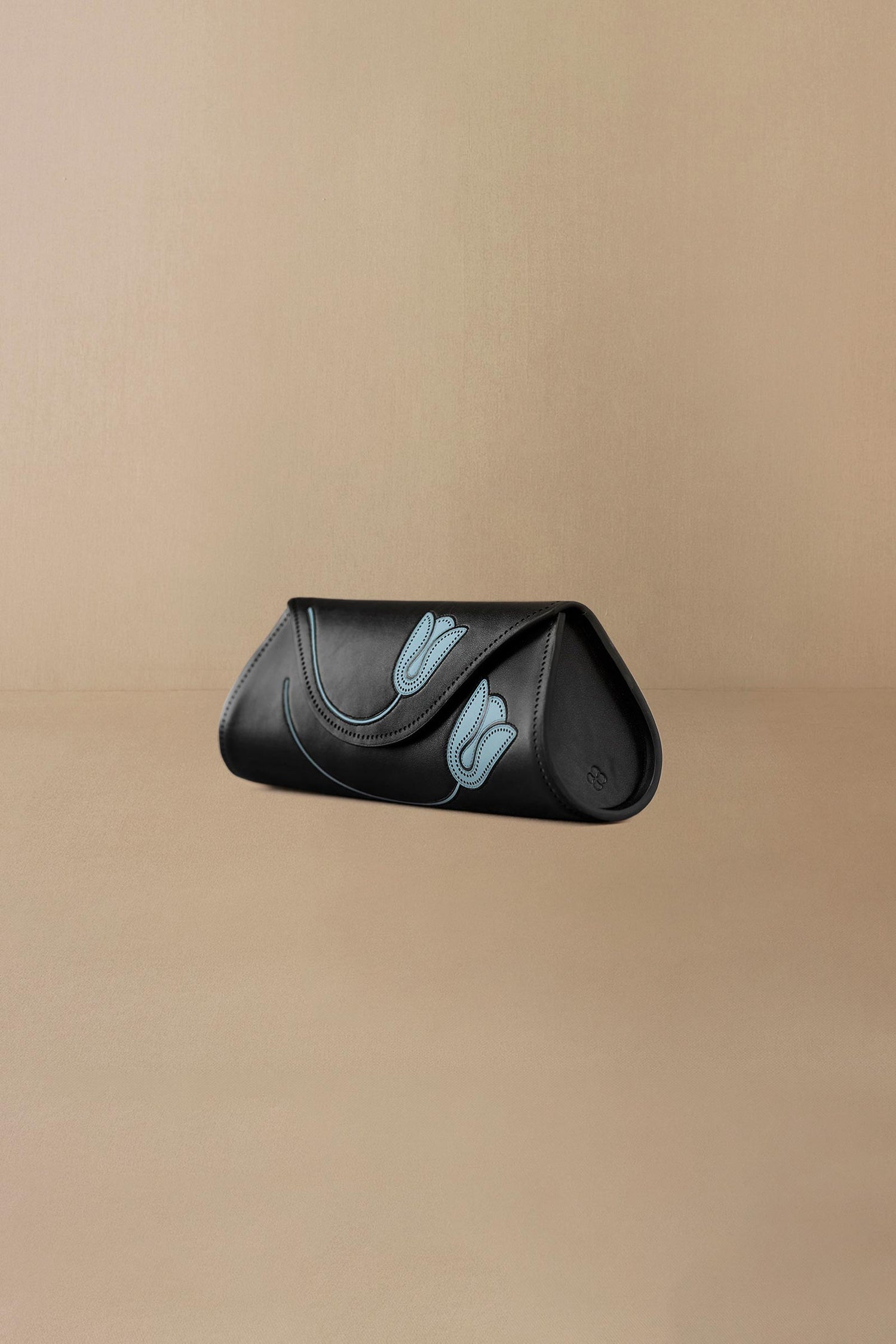  Faux Leather Mia Clutch – Black