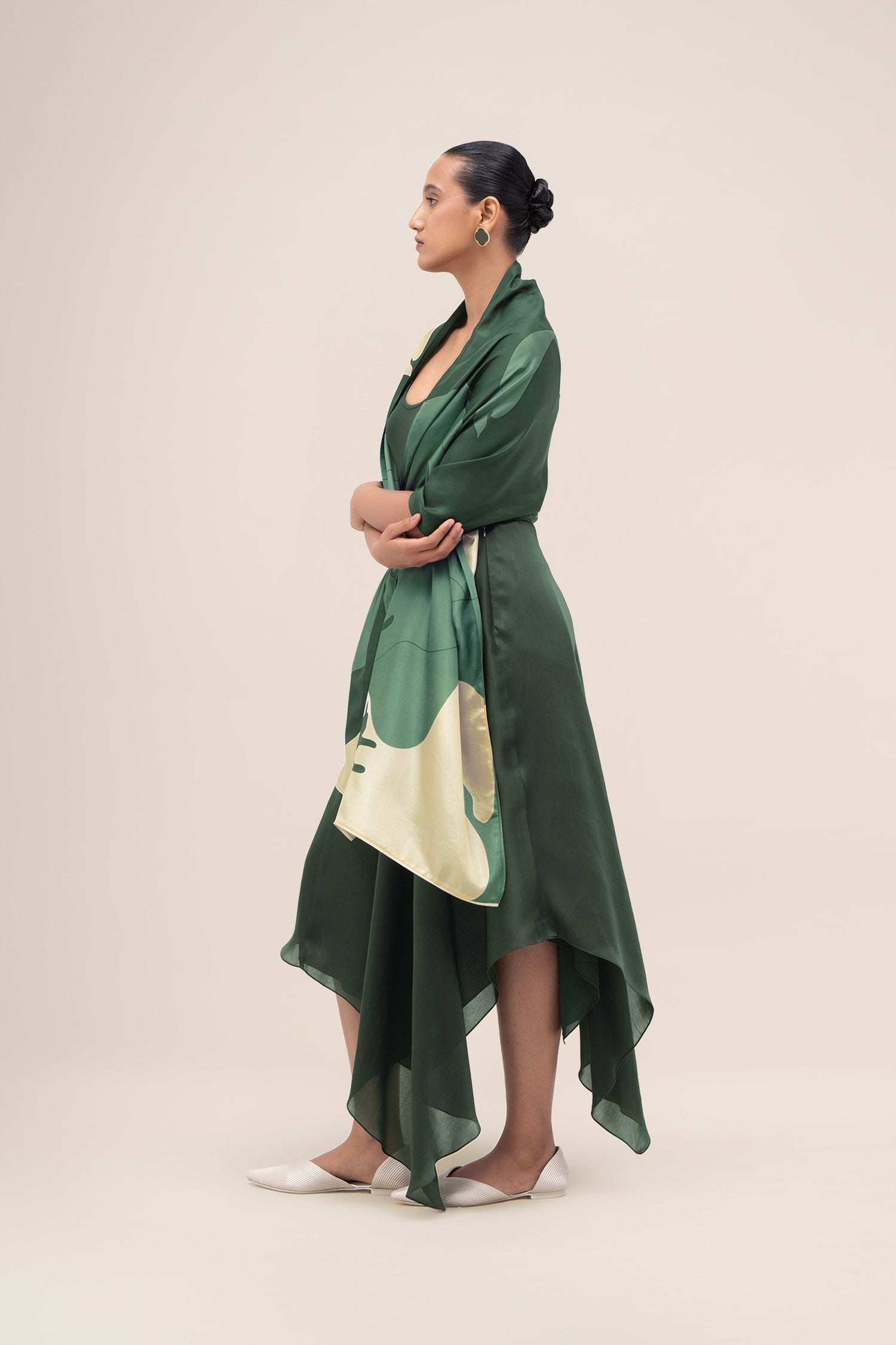  Silk Nazr Scarf – Green
