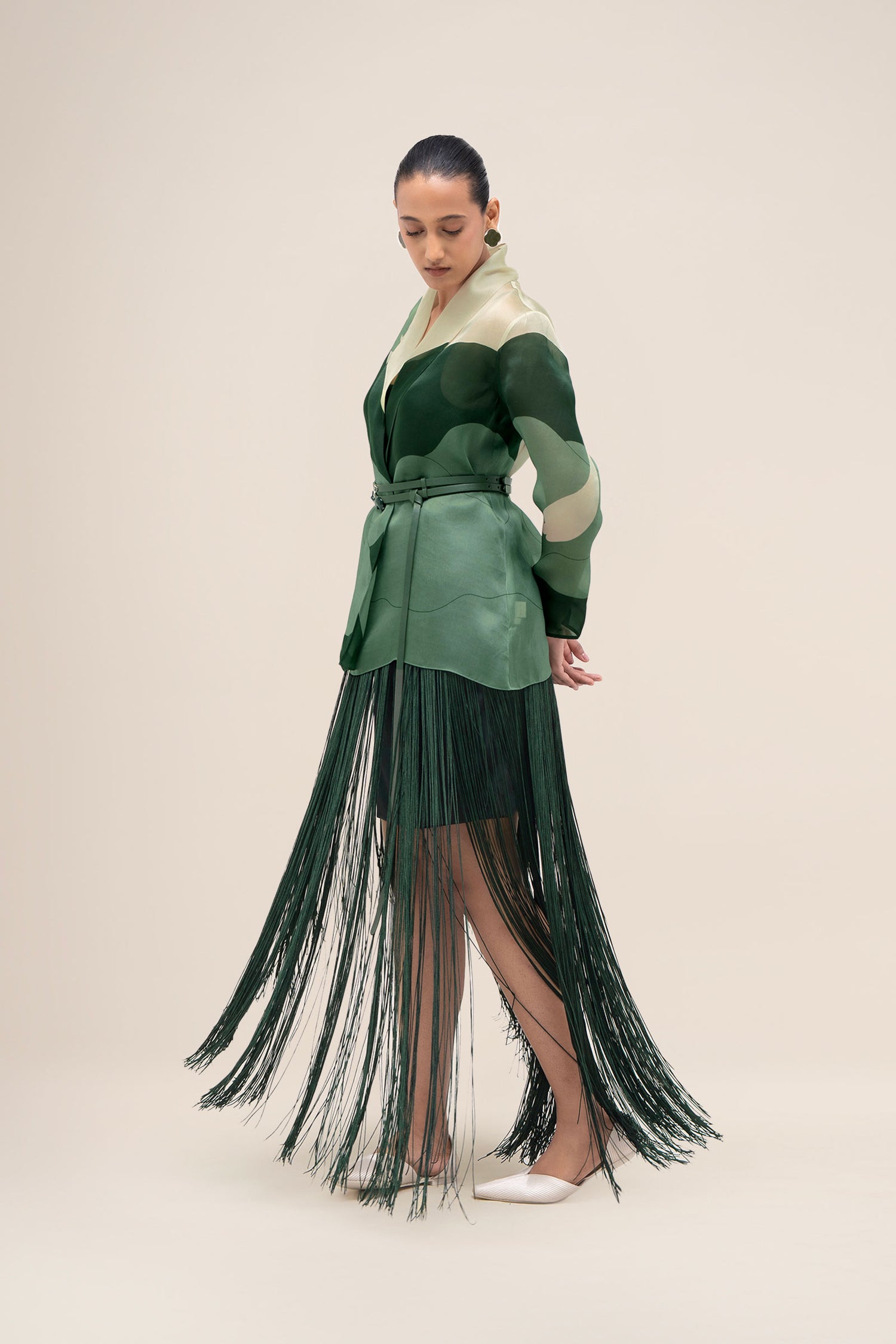  Cupro Hania Skirt – Green