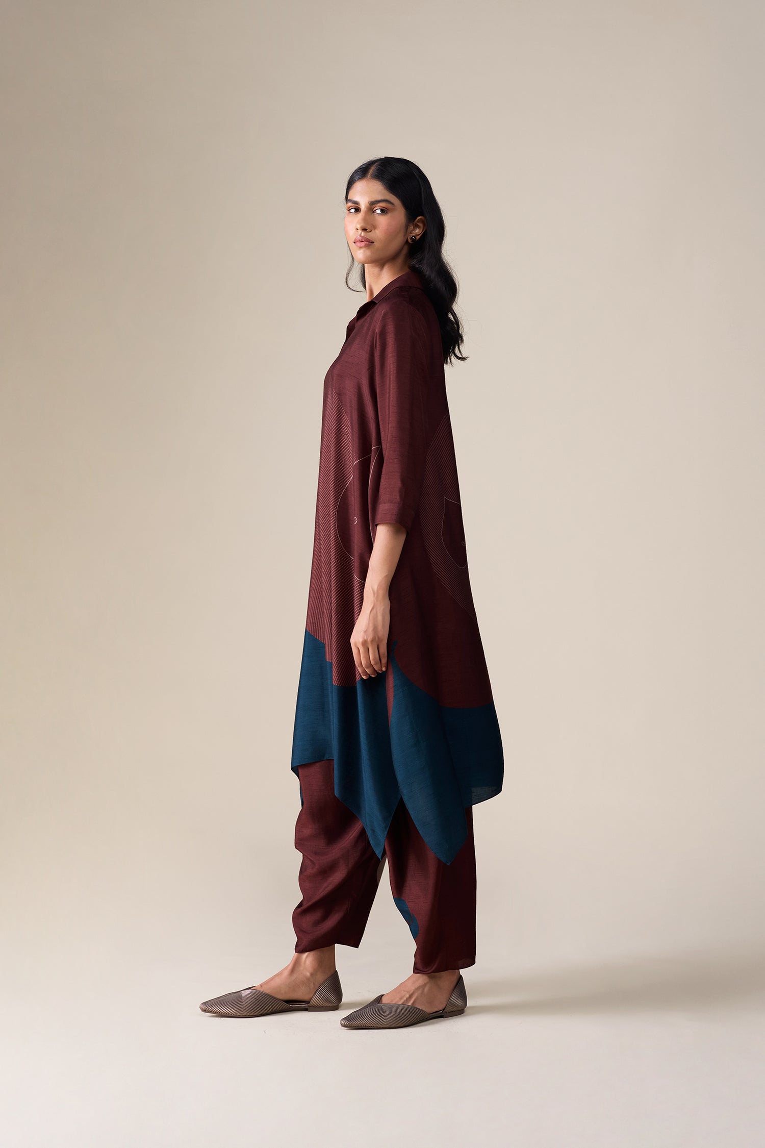  Silk Ohad Tunic Set – Red