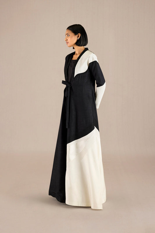 Silk Saanjh Jacket – Black