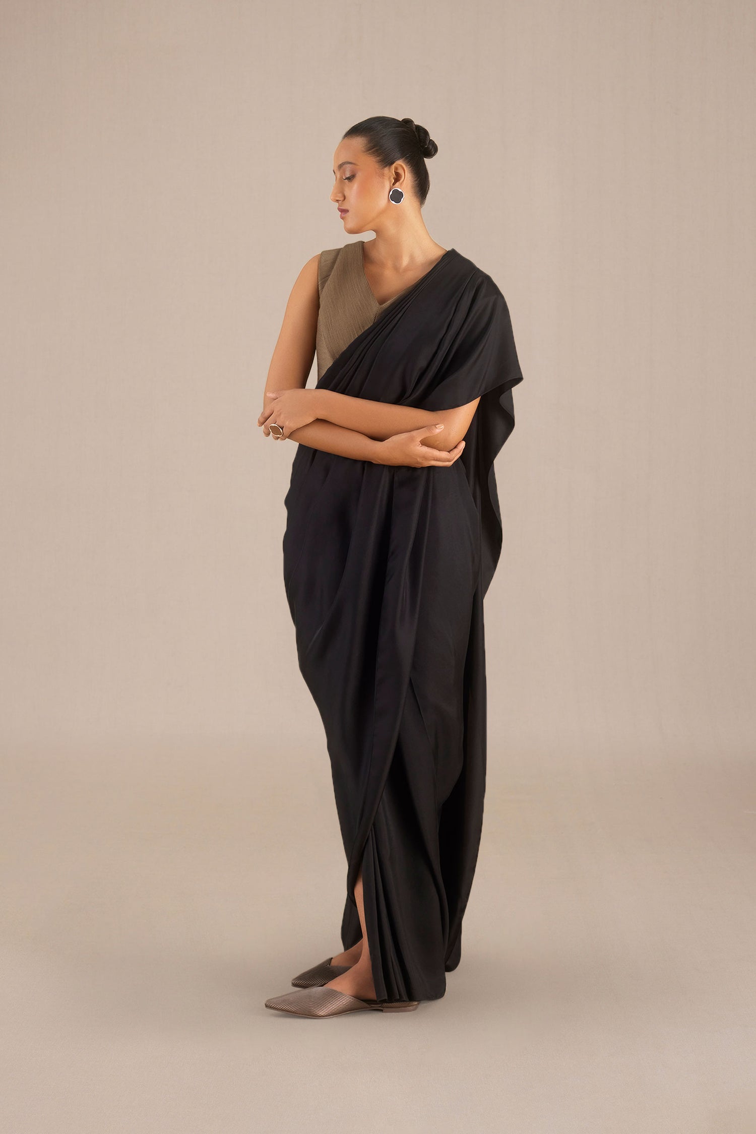 Naziha Saree - Black