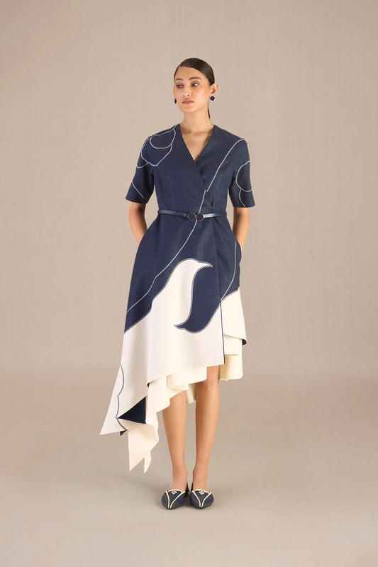 Linen Seira Jacket Set – Blue