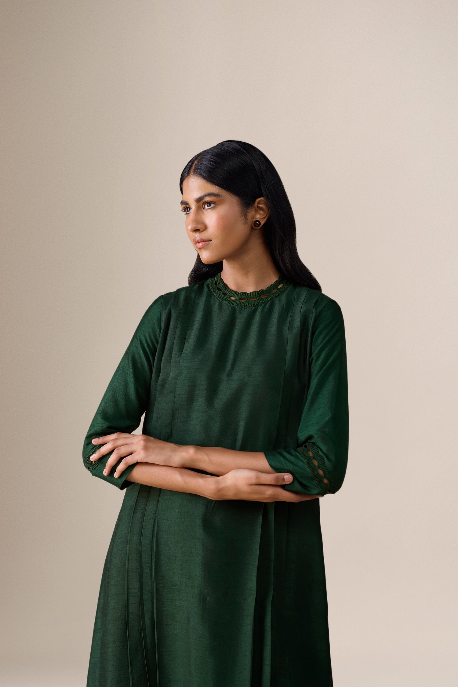  Silk Shiloh Kurta Set – Green