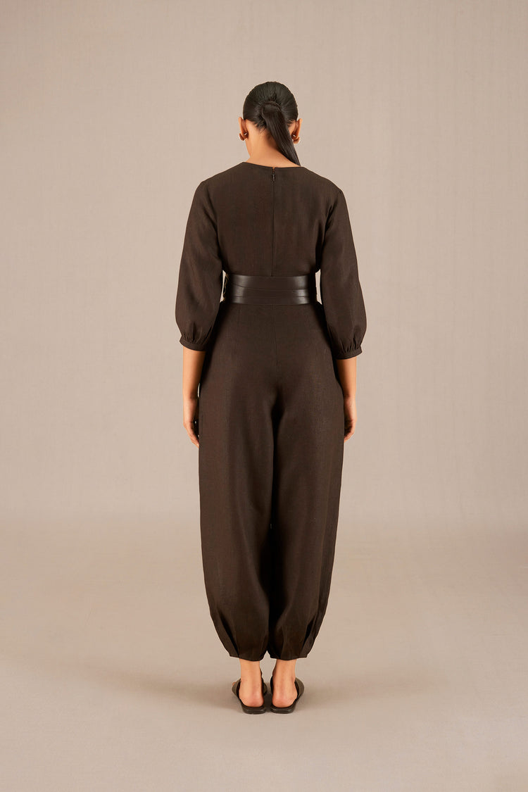 Alfa Jumpsuit - Dark Brown 