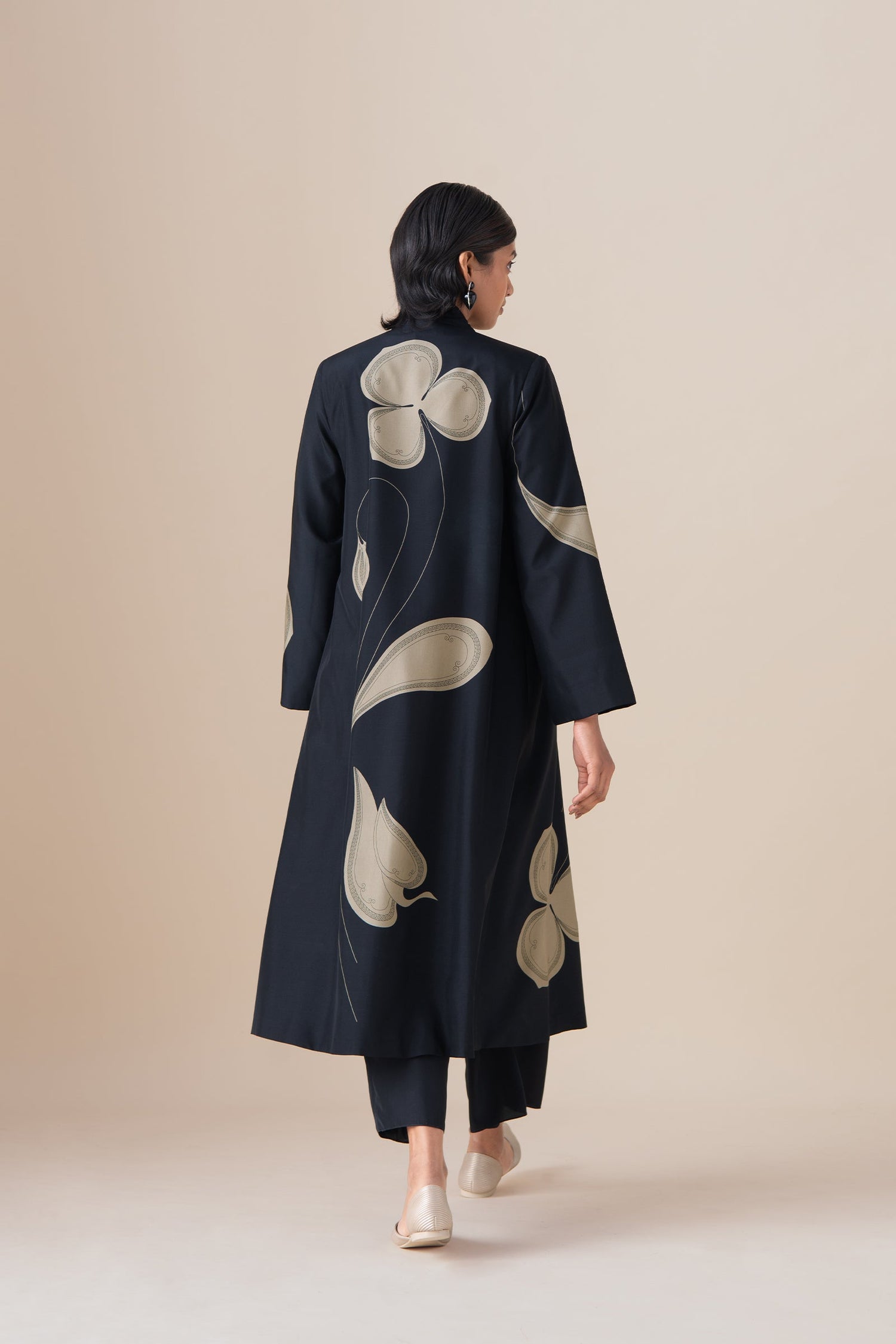  Habutai Mazira Jacket Set – Black