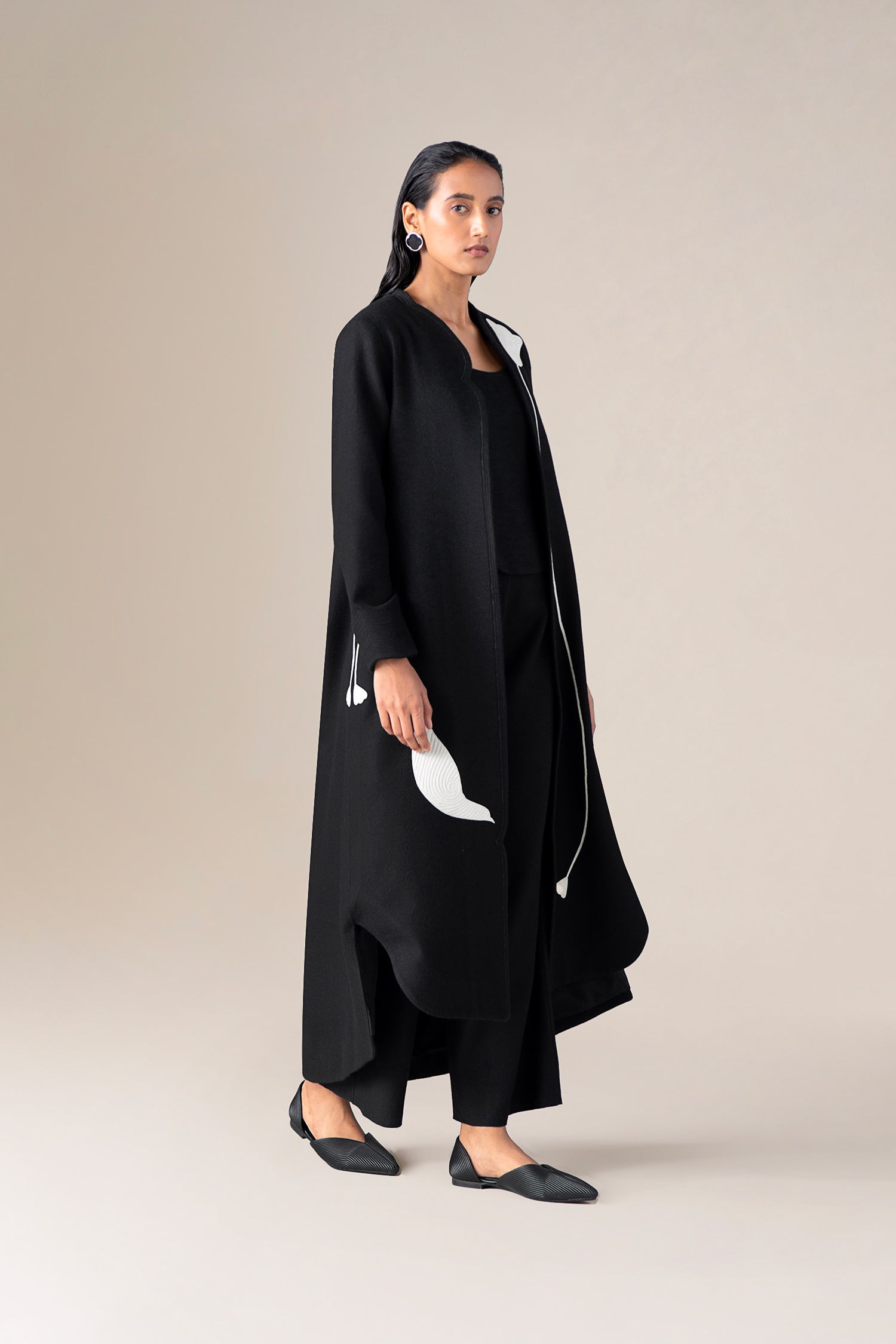  Wool Zahir Jacket Set – Black