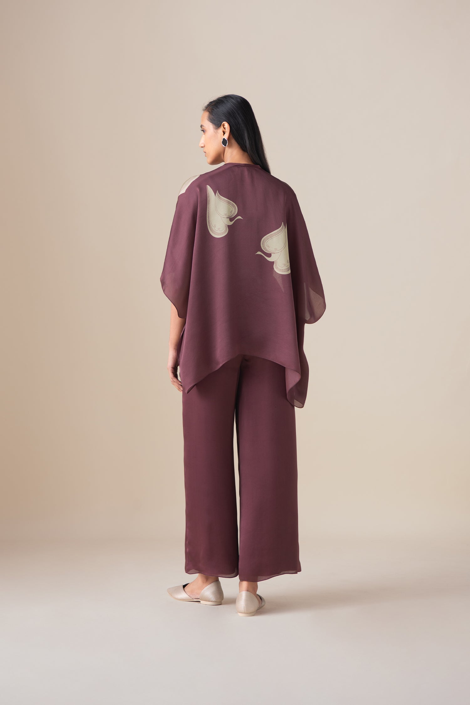  Organza Veya Cape Set – Pink