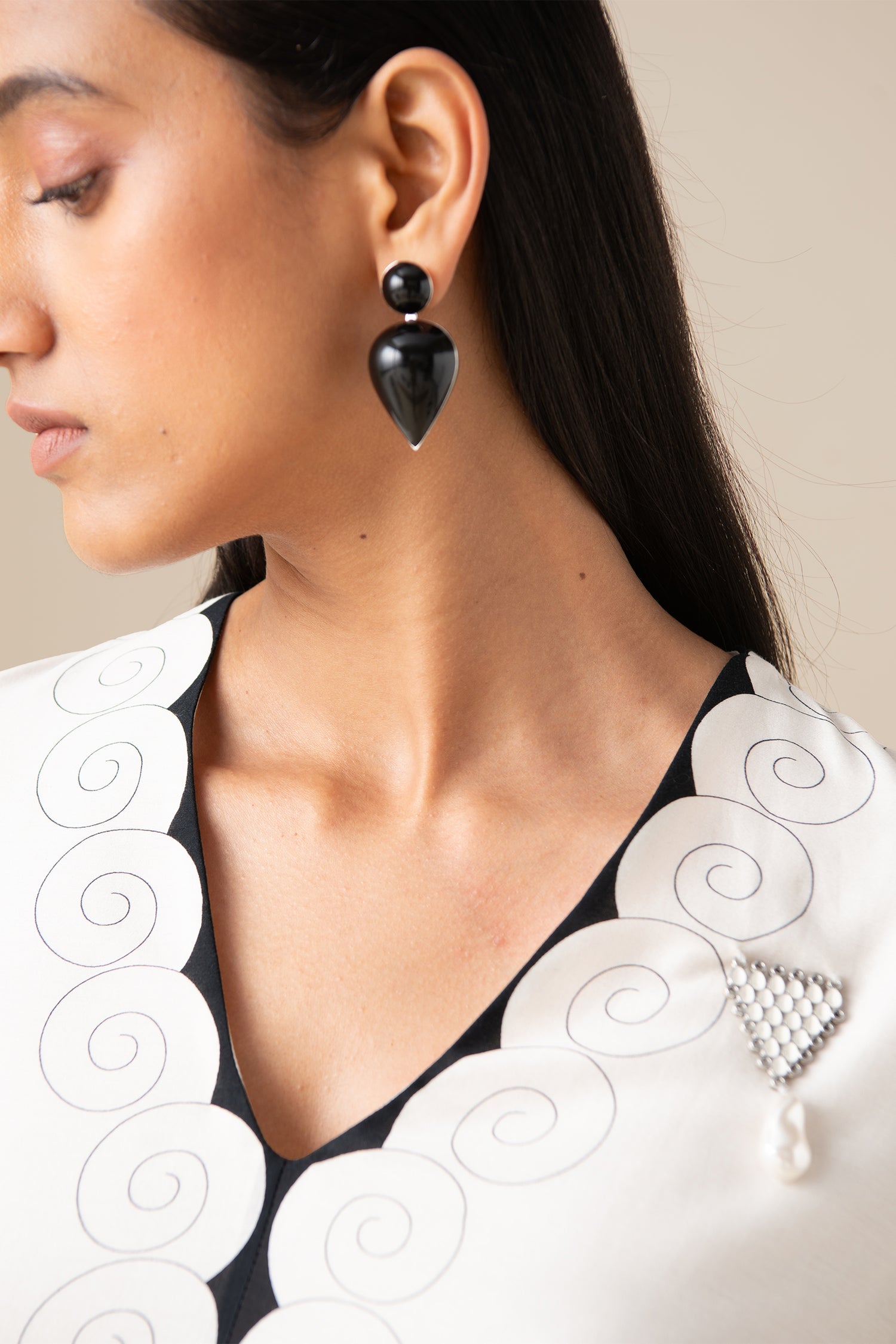  Chanderi Meher Kurta Set – Ivory