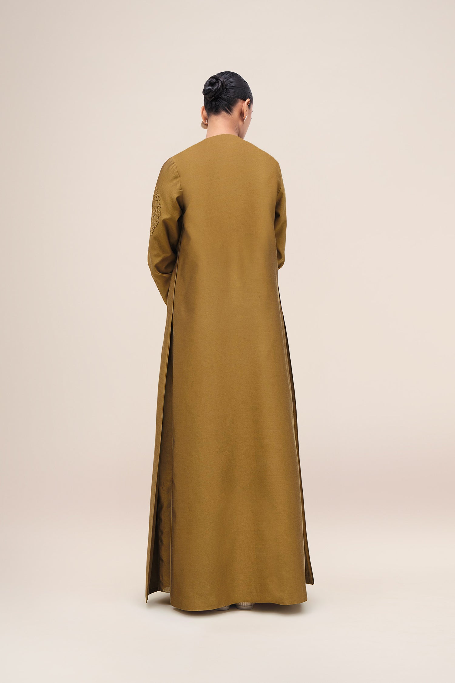 Chanderi Aayat Abaya Set – Green