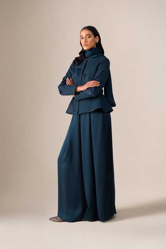 Silk Valla Jacket Set – Black