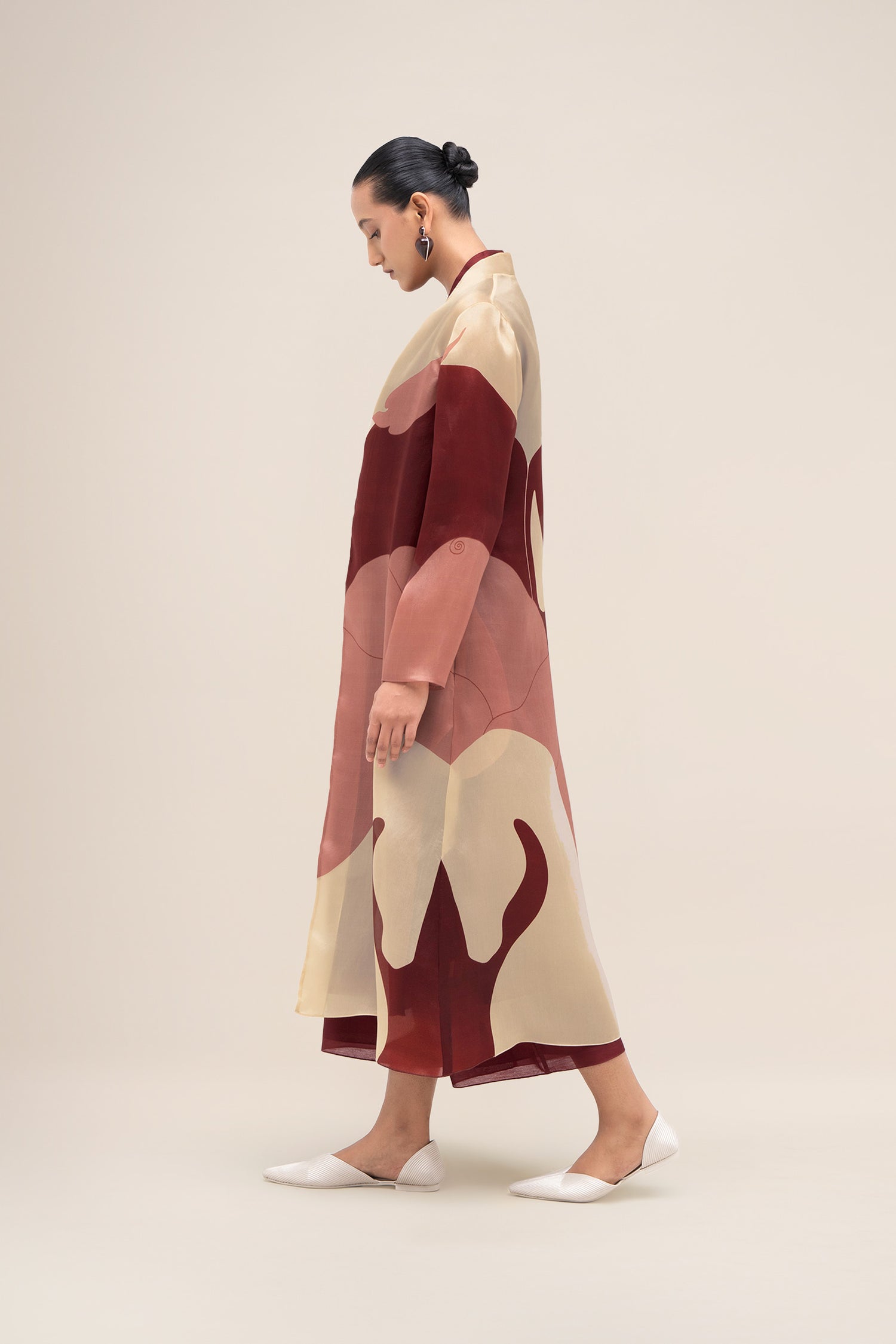  Silk Rinat Jacket Set – Red
