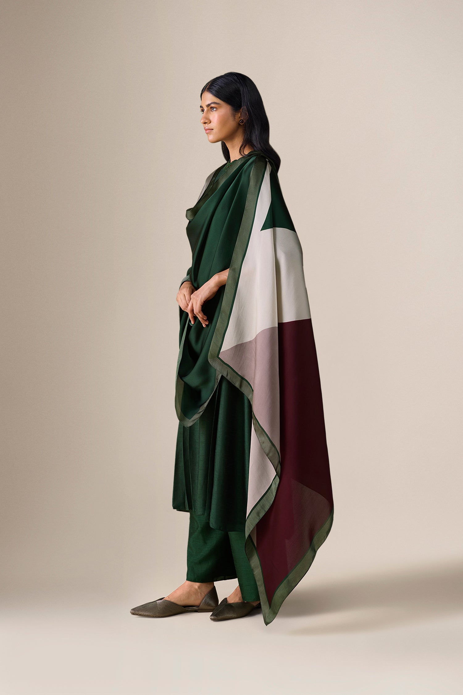  Silk Shiloh Kurta Set – Green