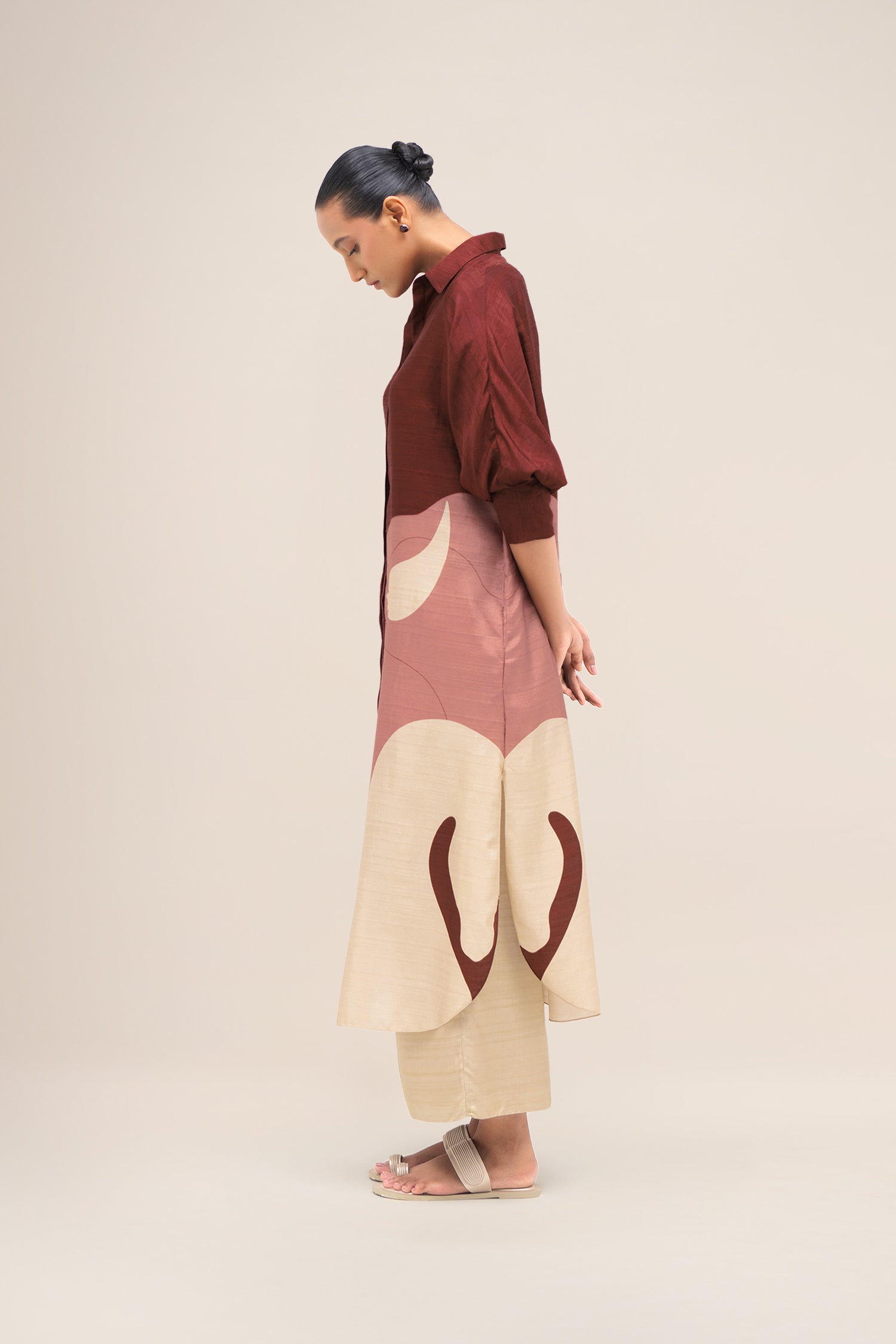  Silk Yara Tunic Set – Red