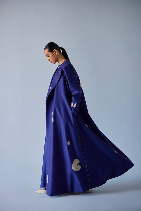 Chanderi Azar Jacket Set – Blue