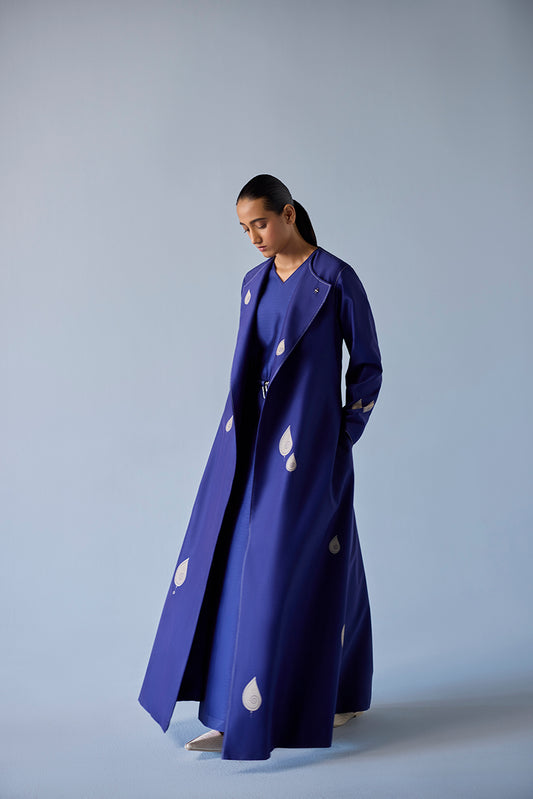Chanderi Azar Jacket Set – Blue