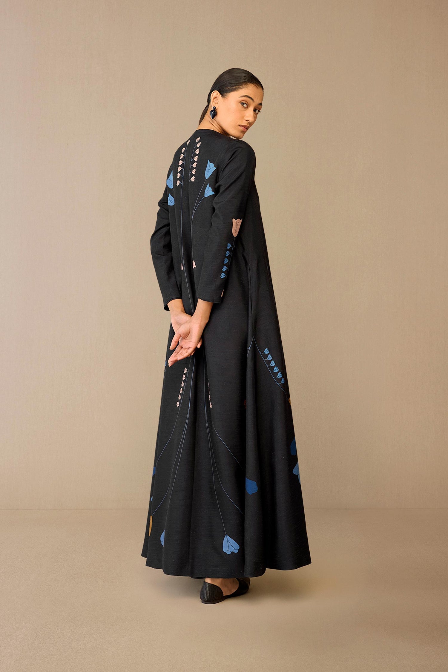  Silk Fiza Jacket Set – Black