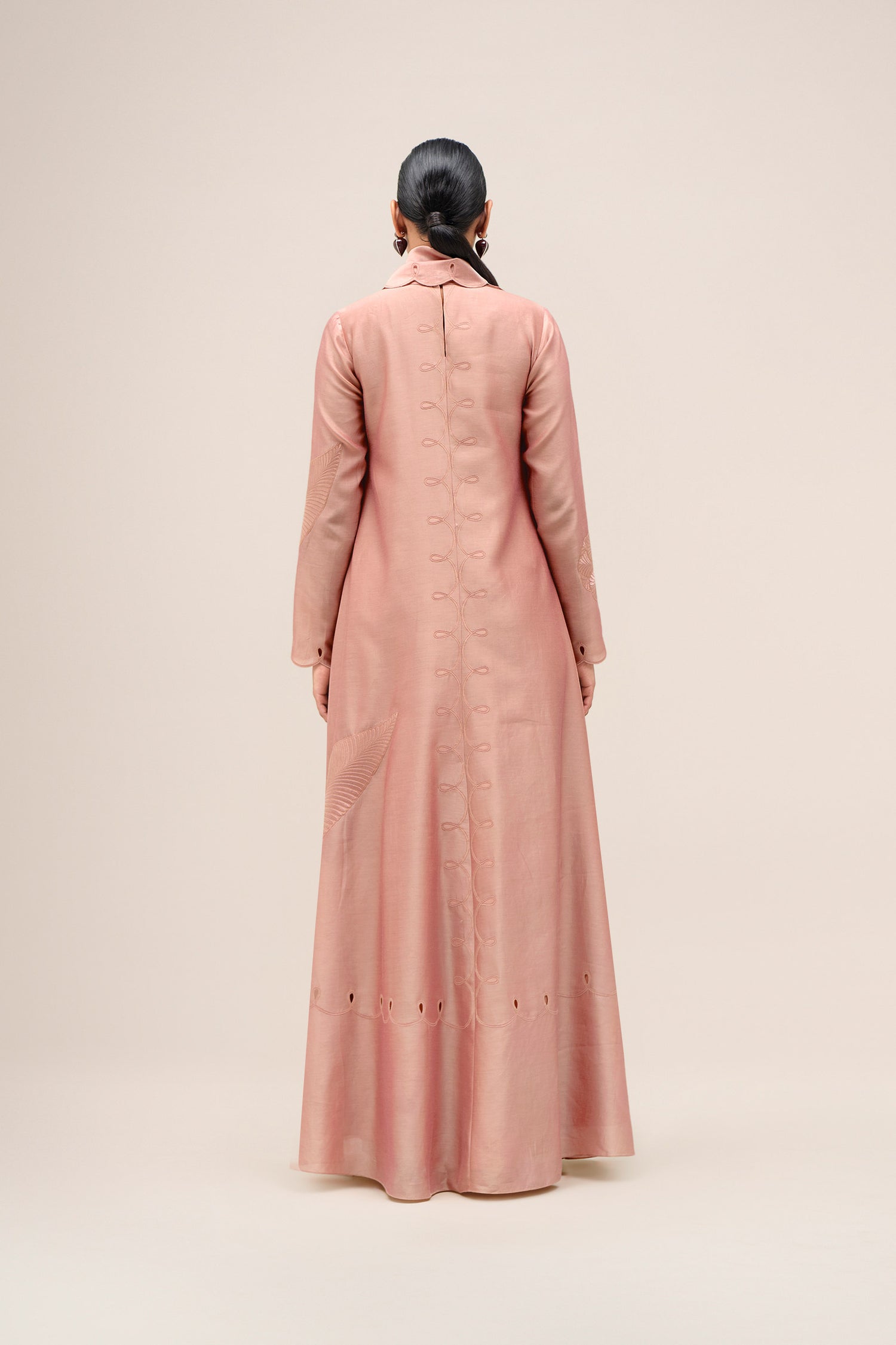  Chanderi Zainat Dress – Green