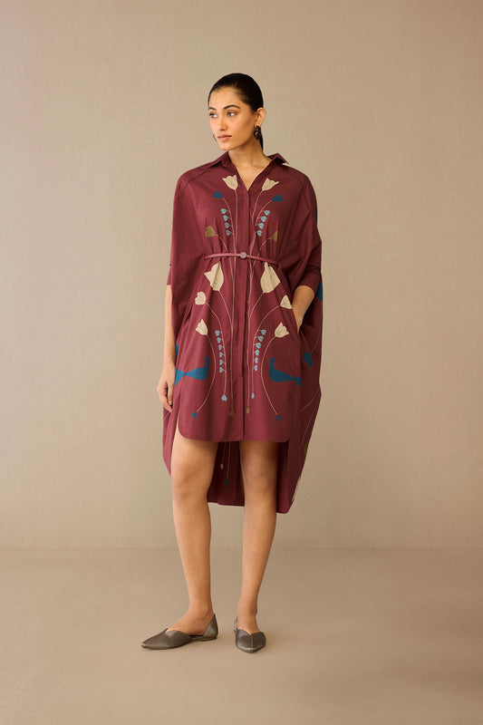 Cotton Viola Dress – Red