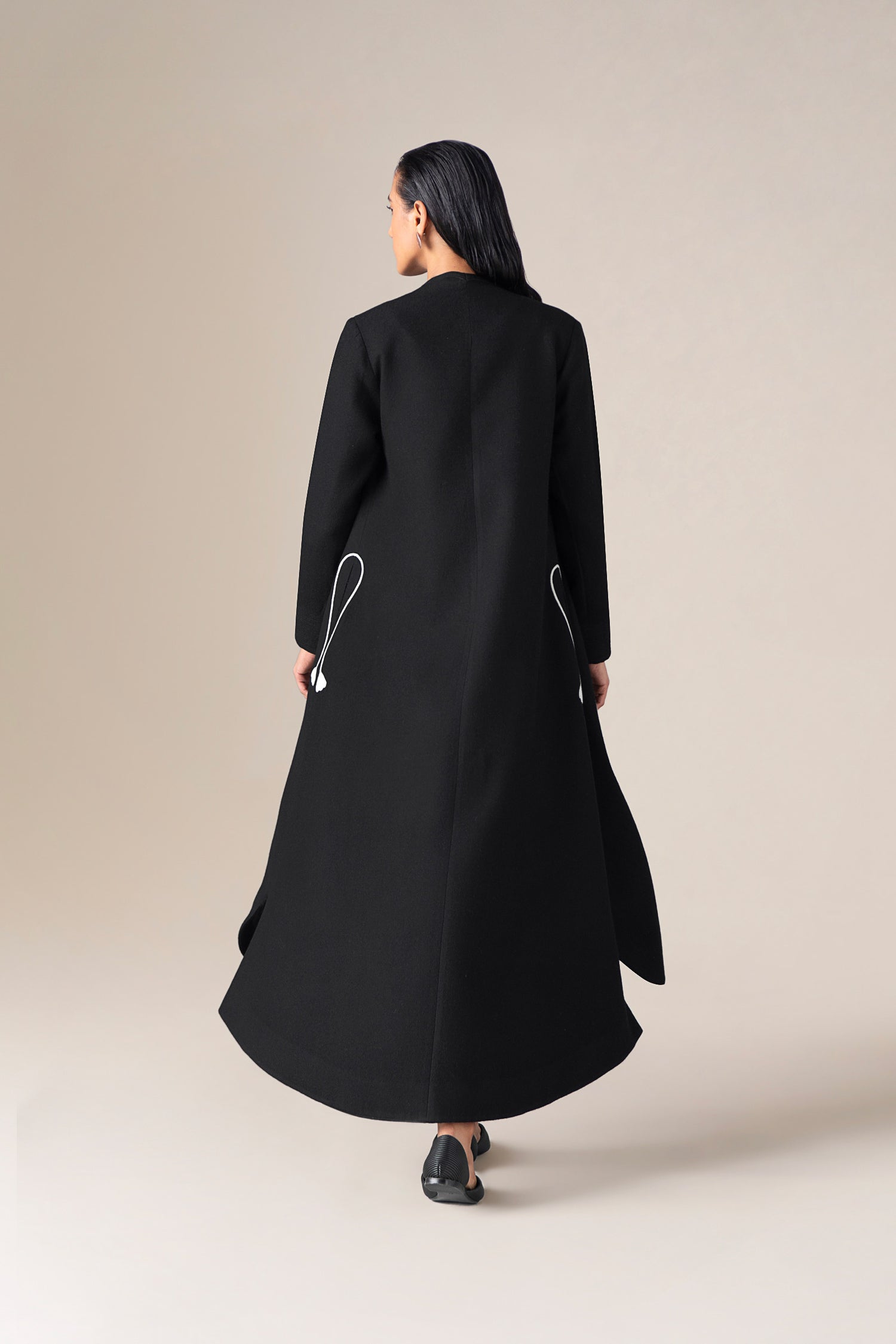  Wool Zahir Jacket Set – Black