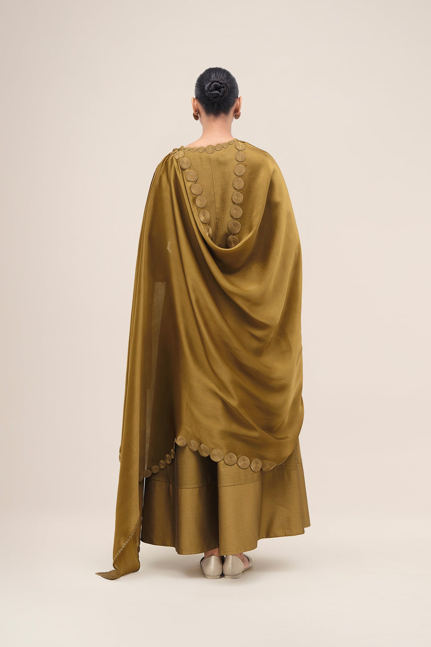  Chanderi Naghma Kurta Set – Green
