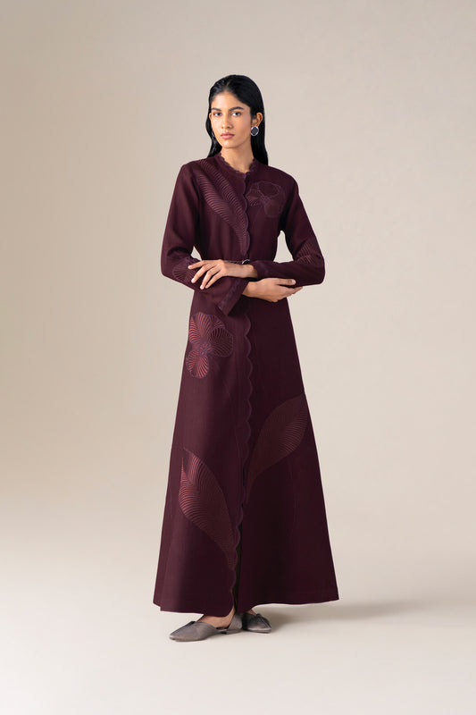 Wool Nahid Jacket Set – Red