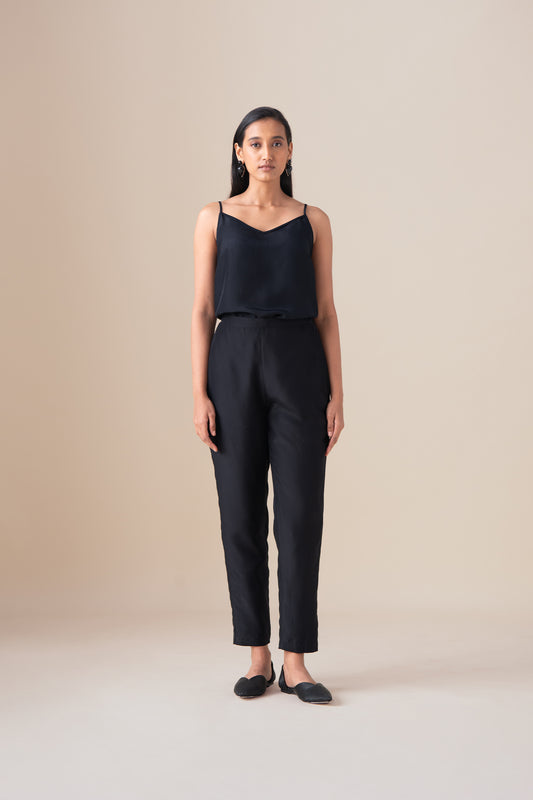 Habutai Sumi Pants – Black