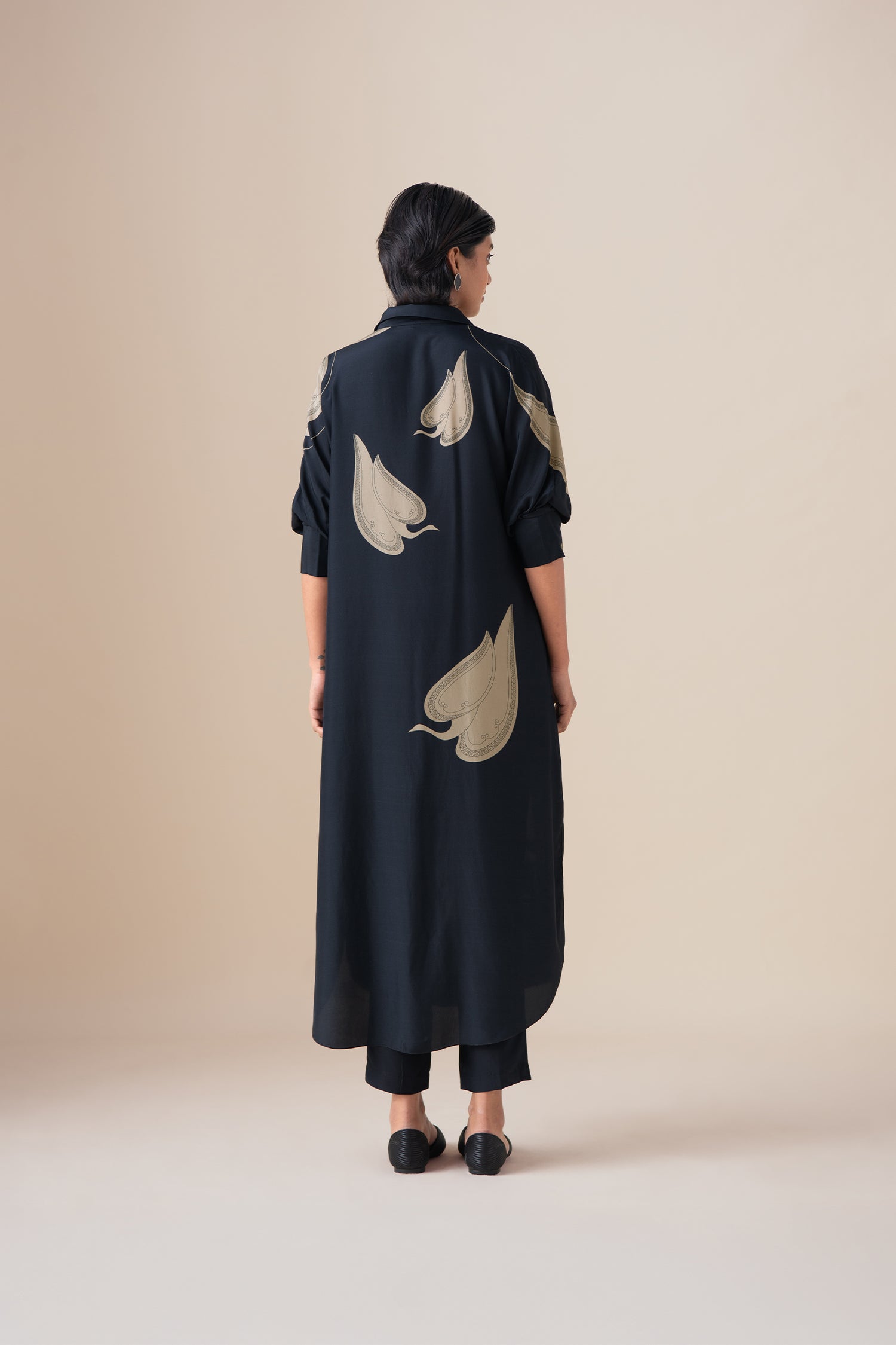  Habutai Kaia Tunic Set – Black