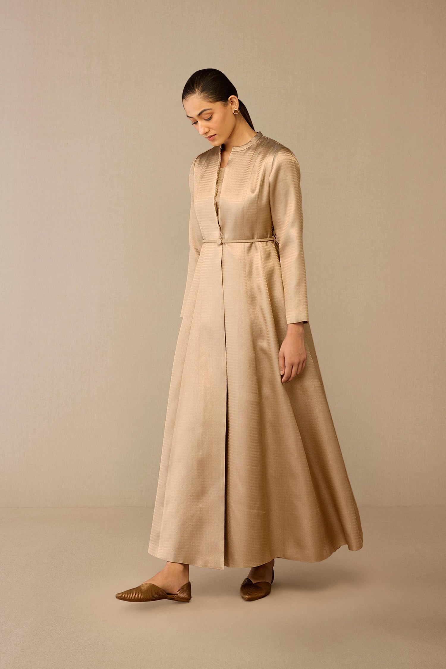  Brocade Fariha Jacket Set – Metallics