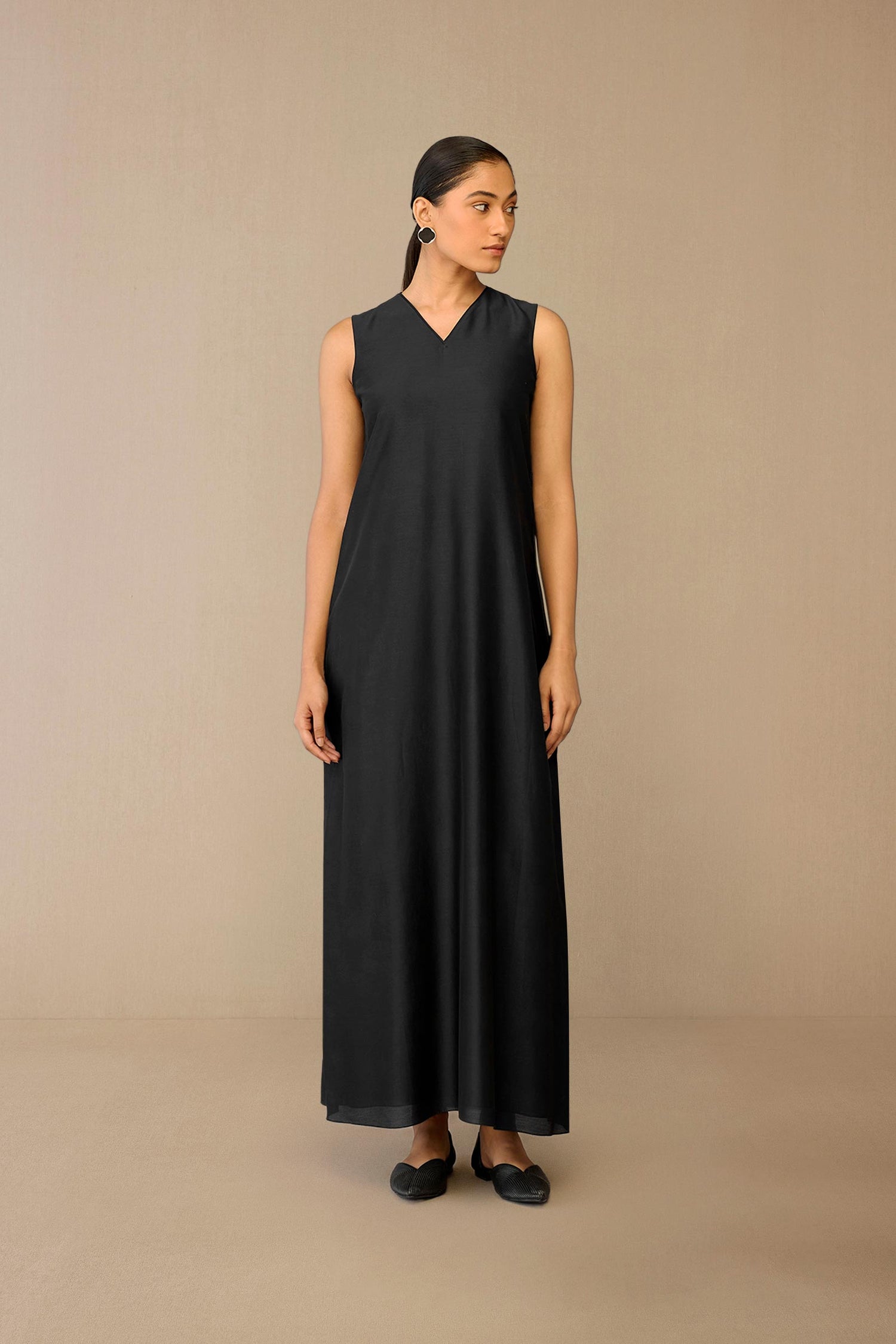  Silk Fiza Jacket Set – Black