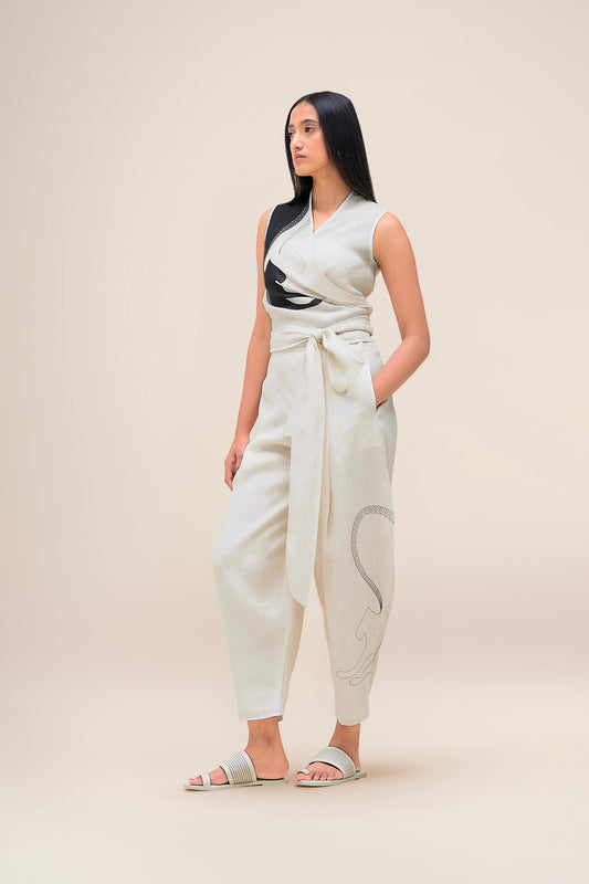 Linen Robin Top Set – Ivory