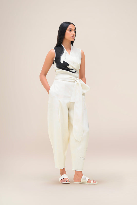 Linen Robin Top Set – Ivory