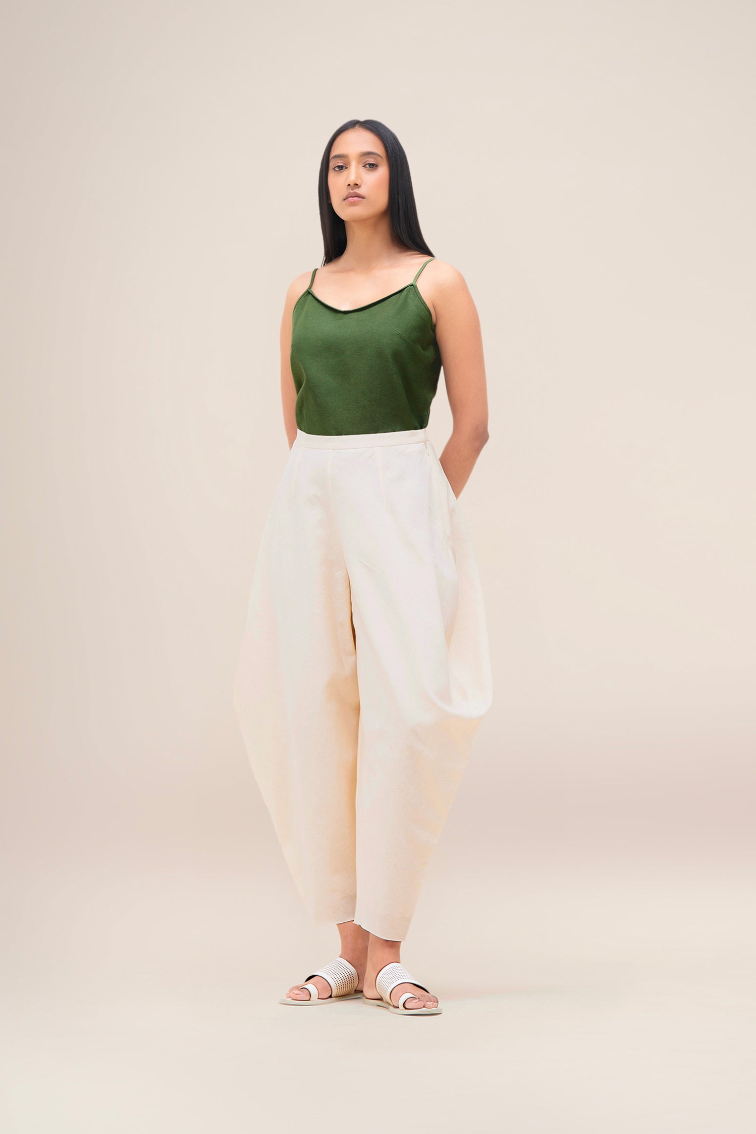  Linen Bulbul Shirt – Green