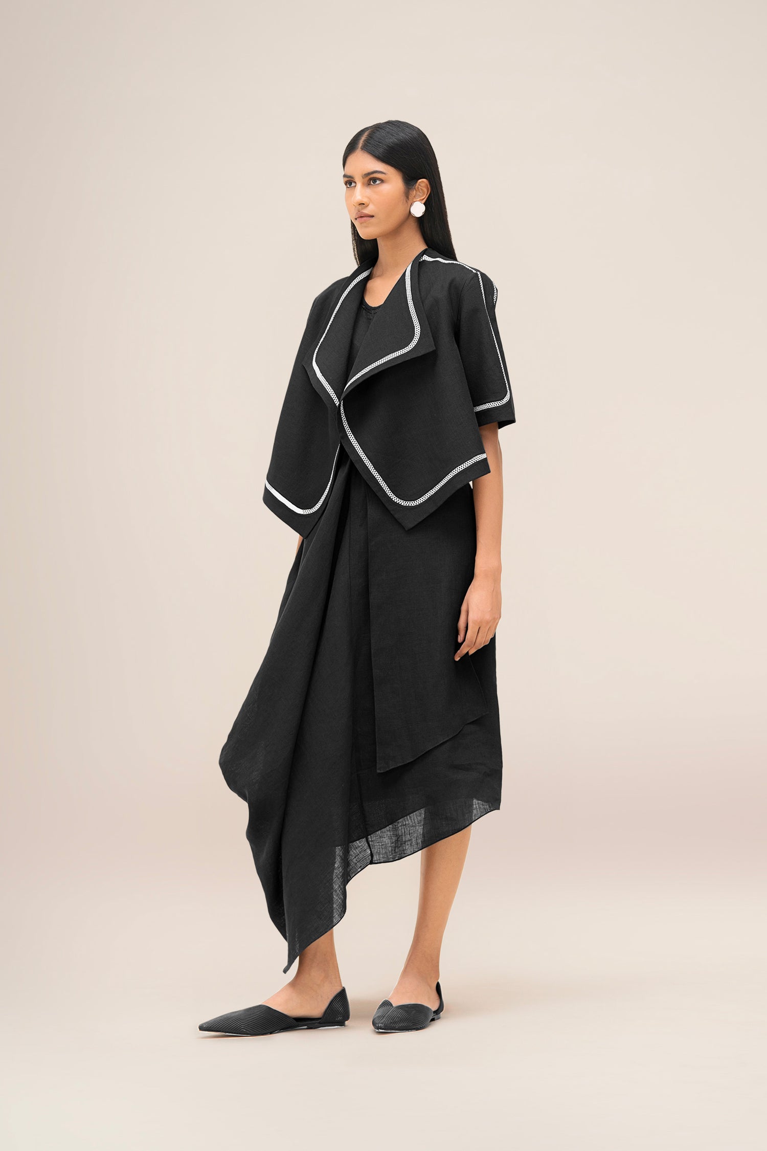  Linen Finch Jacket – Black