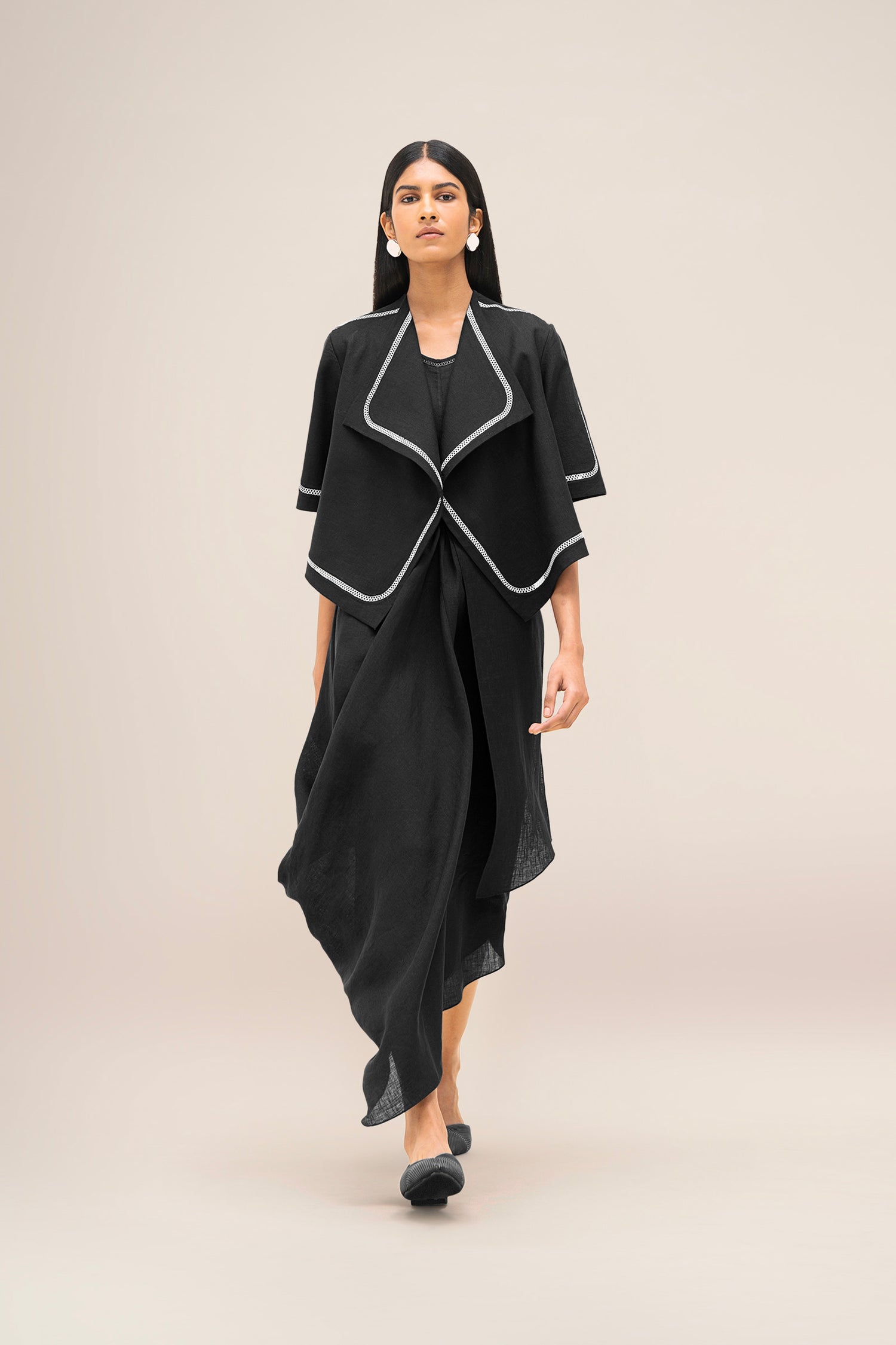  Linen Finch Jacket – Black