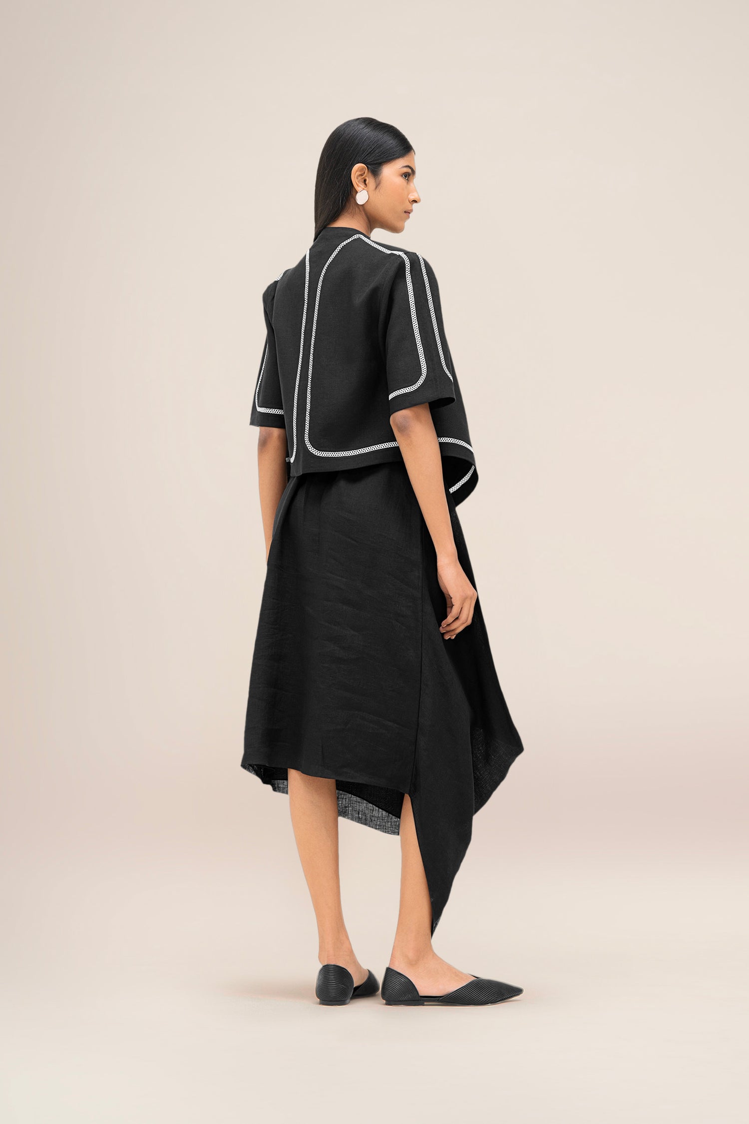  Linen Finch Jacket – Black