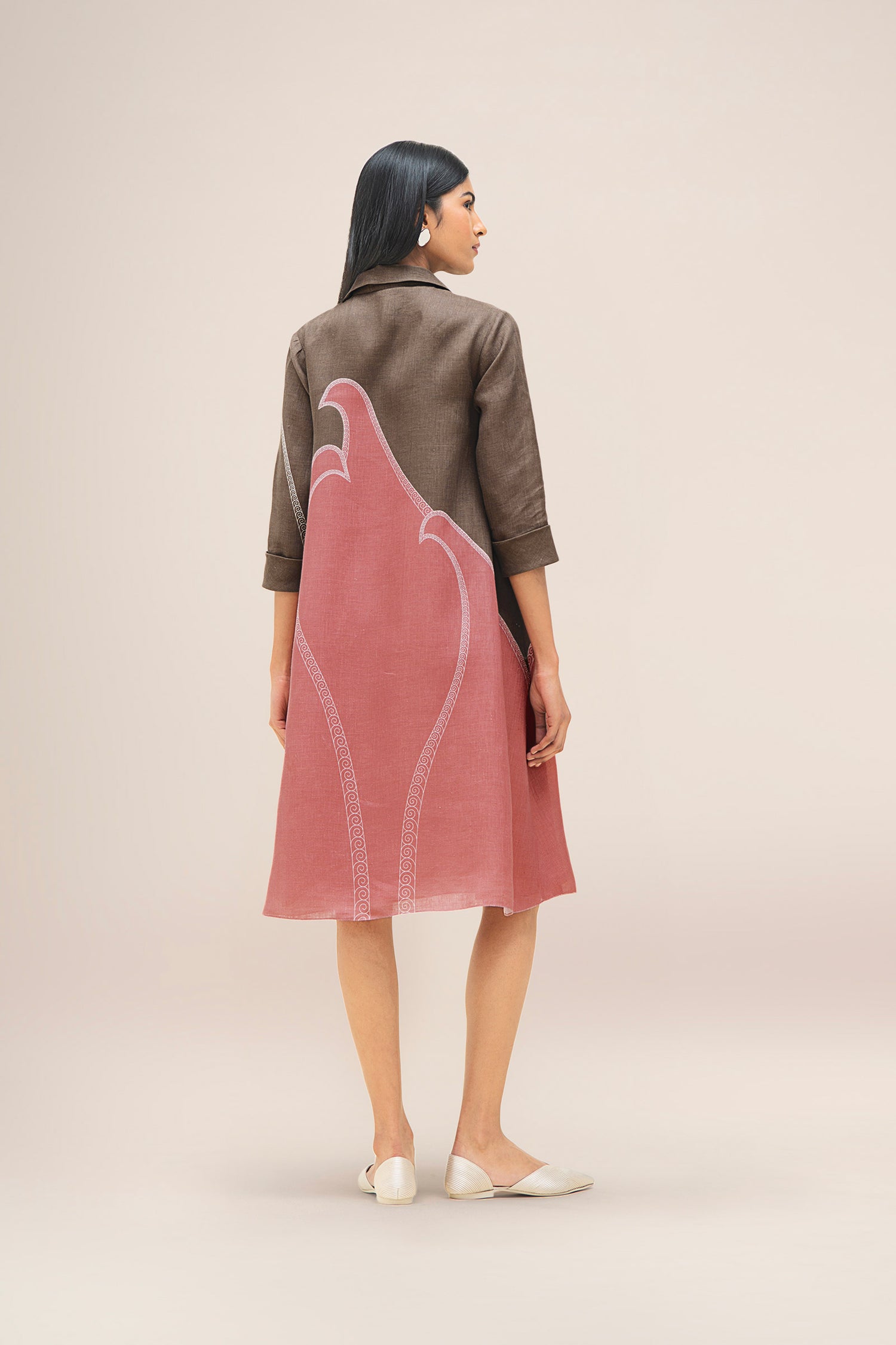  Linen Lark Dress – Pink